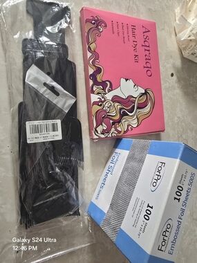 Hair Dye Kit Foils, Paddles And Supply Kit
